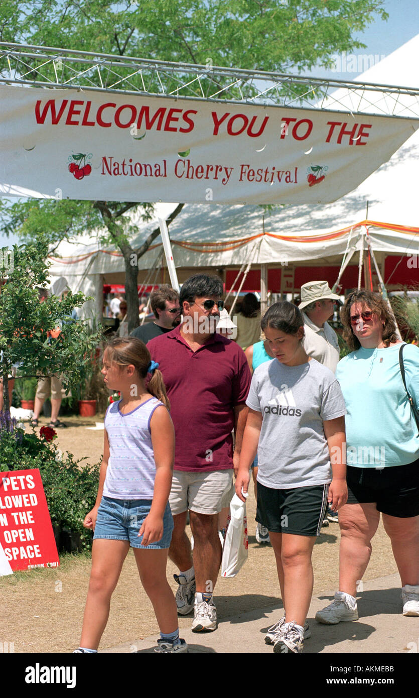 Traverse City Michigan La Fête de la cerise Banque D'Images