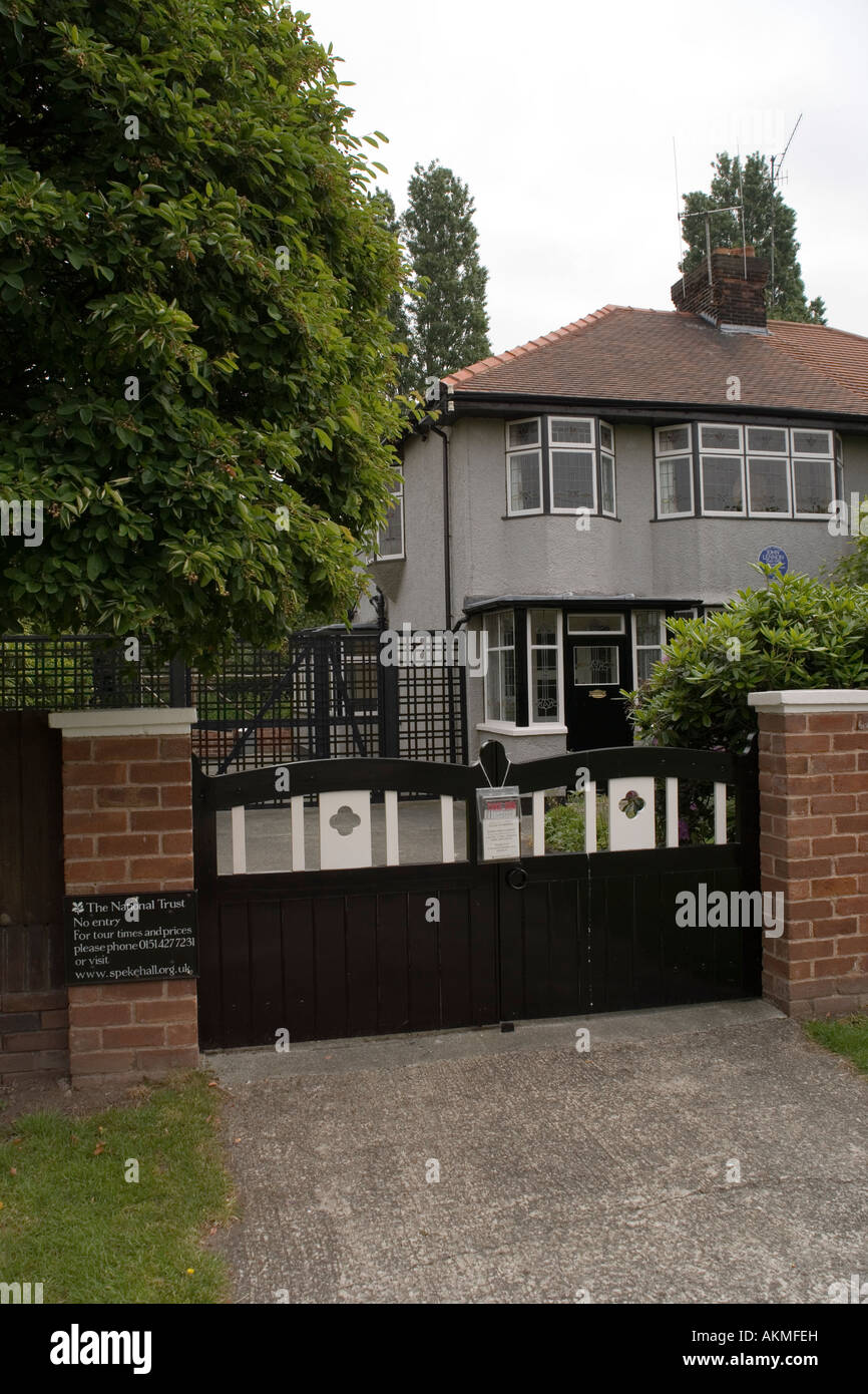 251 Menlove Avenue,la maison de John Lennon à West Allerton Liverpool de 1945 à 1963 Banque D'Images