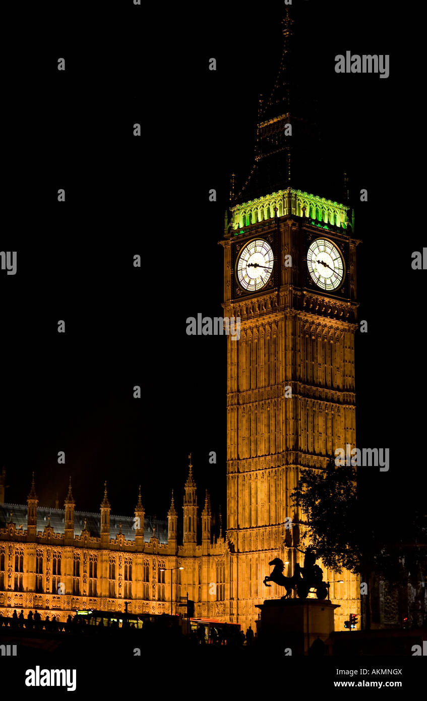 Big Ben et les chambres du Parlement, Londres, Angleterre Banque D'Images