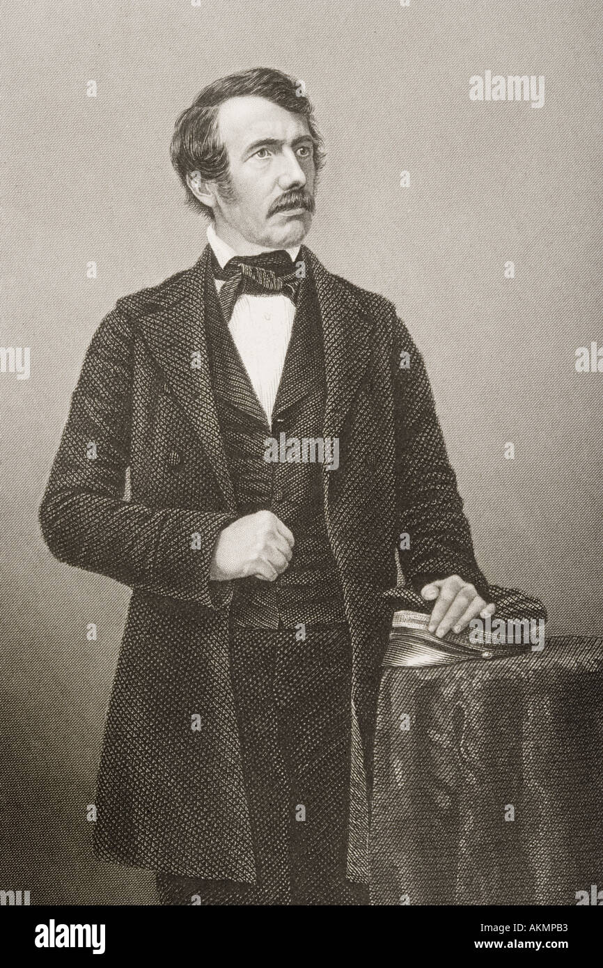 David Livingstone, 1813- 1873. Médecin écossais, congrégationalistes, pioneer Christian missionnaire et explorateur. Banque D'Images