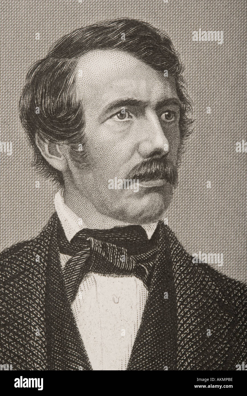 David Livingstone, 1813- 1873. Médecin écossais, congrégationalistes, pioneer Christian missionnaire et explorateur. Banque D'Images