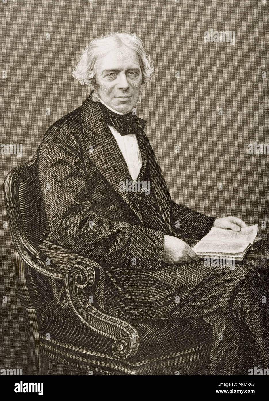 Michael Faraday, 1791 - 1867. Le scientifique britannique. Banque D'Images