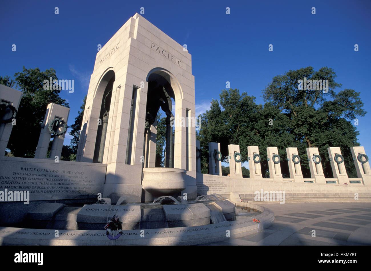 La DEUXIÈME GUERRE MONDIALE, National Memorial, Washington, DC Banque D'Images