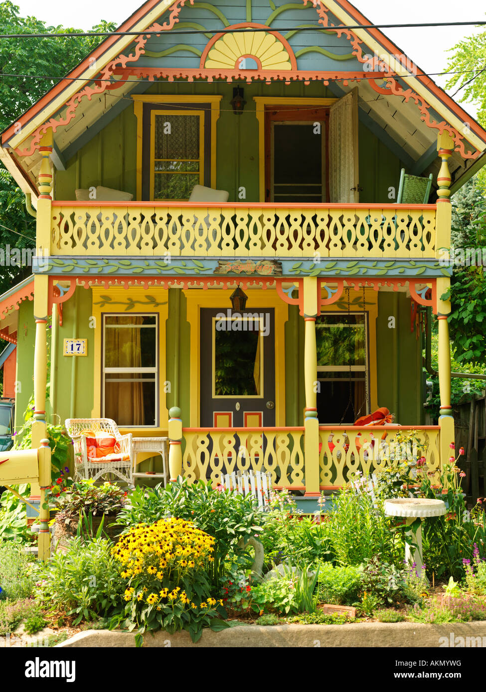 Canada,Ontario,Grimsby Grimsby,Parc,Seagull Cottage construit fin des années 1800, style victorien accueil l'un des premiers Chautauqua Banque D'Images