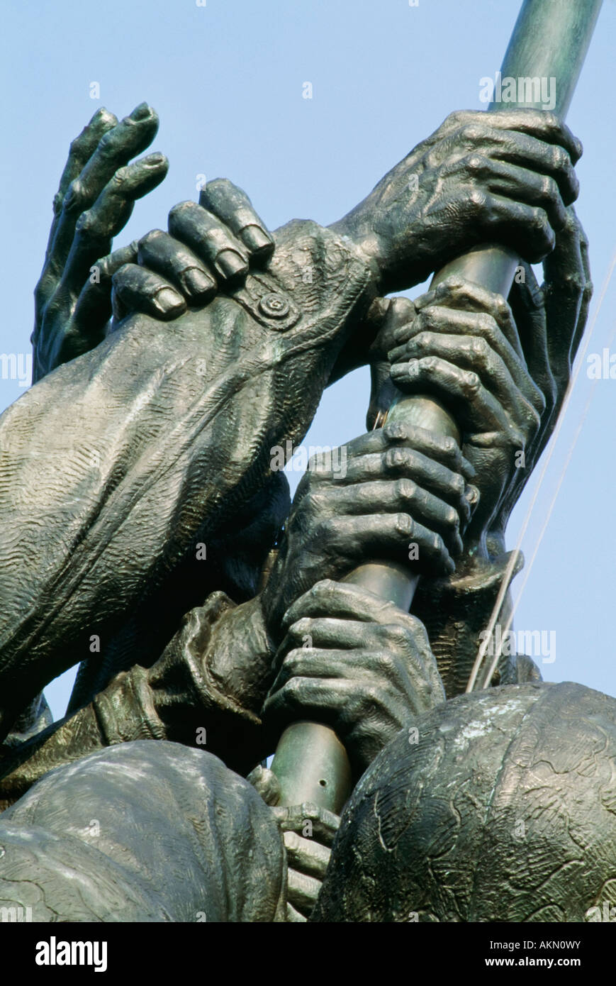 Iwa Jima, Marine Corps War Memorial, le cimetière d'Arlington aux Etats-Unis Banque D'Images
