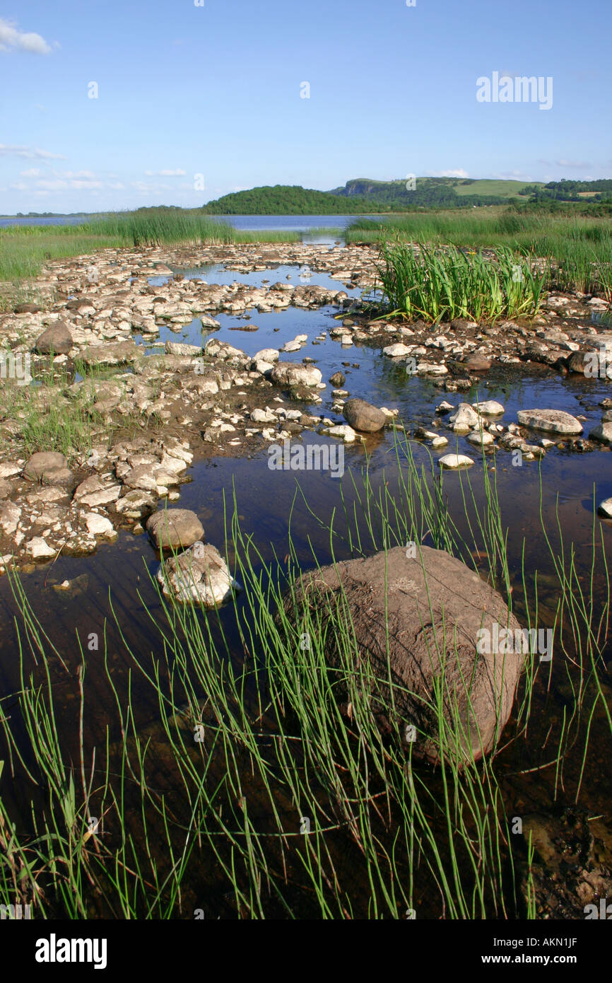 Lough MacNean abaisser près de Belcoo, comté de Fermanagh, en Irlande du Nord Banque D'Images