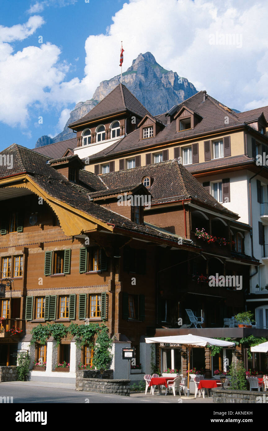 Hotel Victoria Ritter et à Kandersteg Suisse Banque D'Images