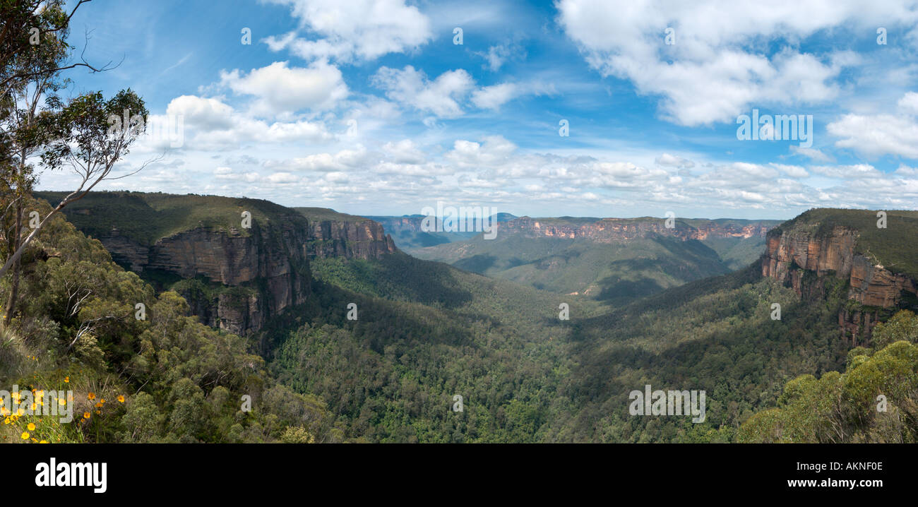 Govetts Leap Lookout, Blackheath, Blue Mountains, New South Wales, Australie Banque D'Images