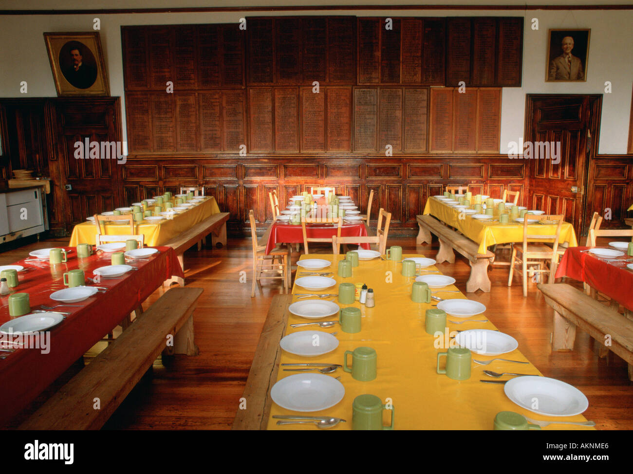 Salle à manger à Ludgrove pensionnat pour garçons à Wokingham Berkshire Royaume Uni Banque D'Images