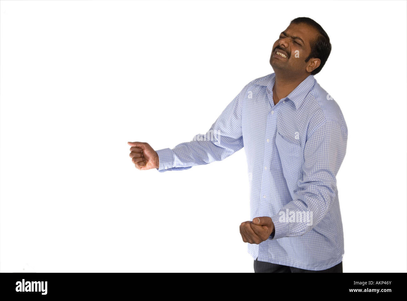 L'homme indien en colère Banque D'Images