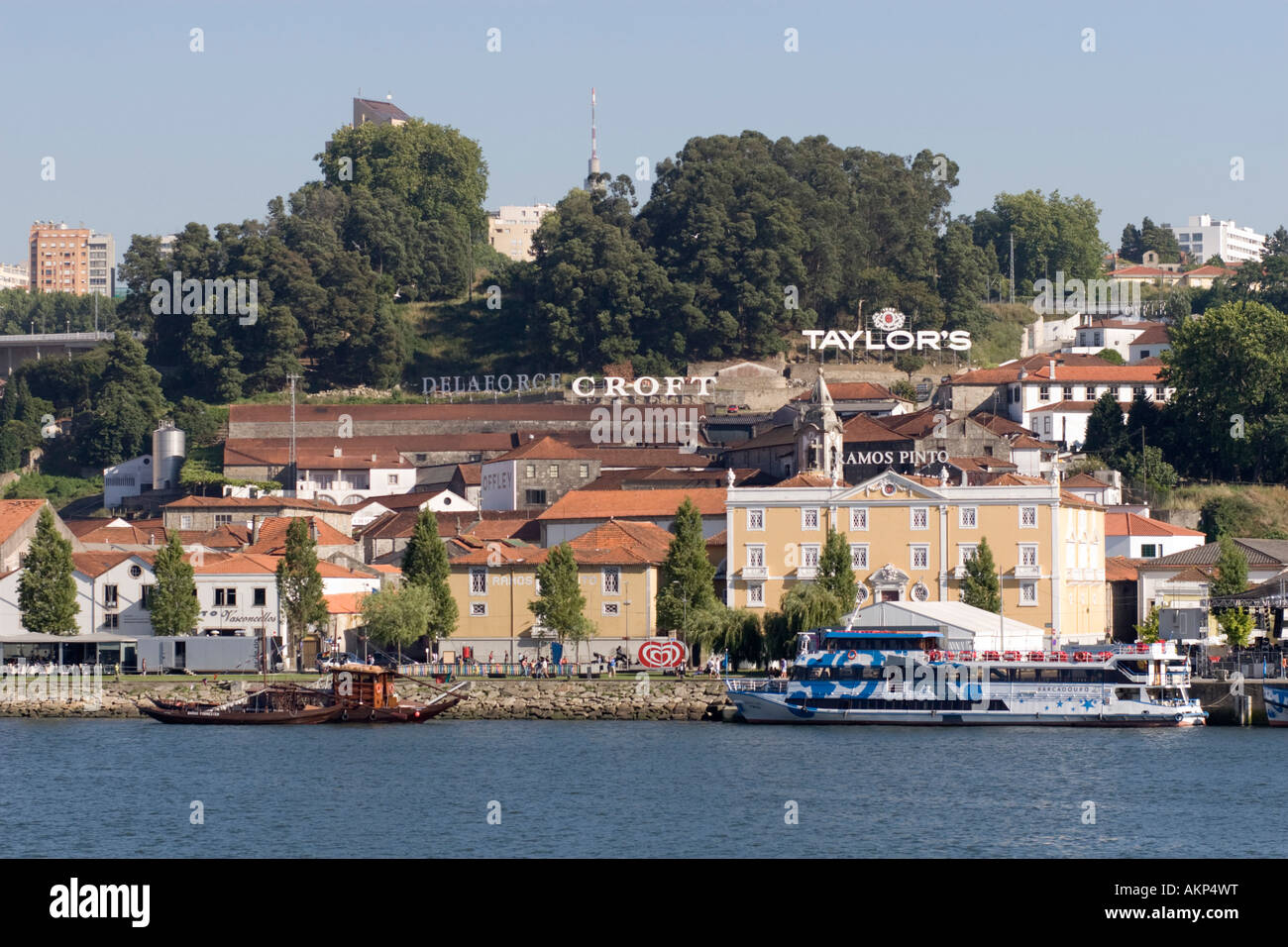 Lodges du port de Vila Nova de Gaia à Porto Portugal Banque D'Images