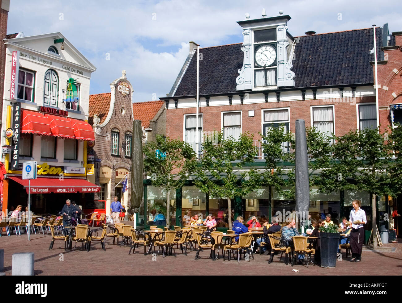 Ville Sneek Friesland Holland Pays-bas Fryslan Histoire Historique Banque D'Images