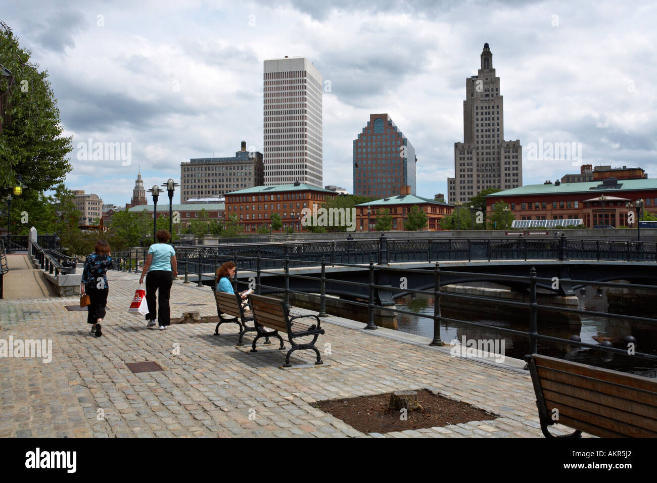 Waterplace Park, Providence, Rhode Island, RI USA Banque D'Images