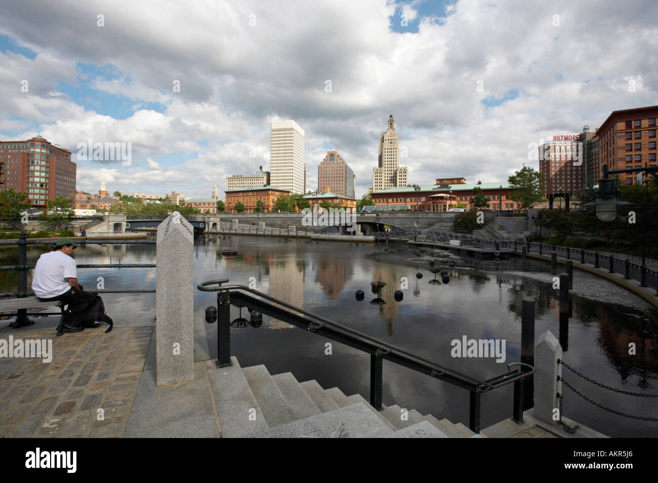 Waterplace Park, Providence, Rhode Island, RI USA Banque D'Images