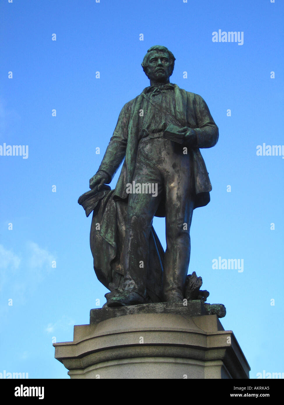 Statue de David Livingstone à Cathedral Square Glasgow Ecosse Banque D'Images