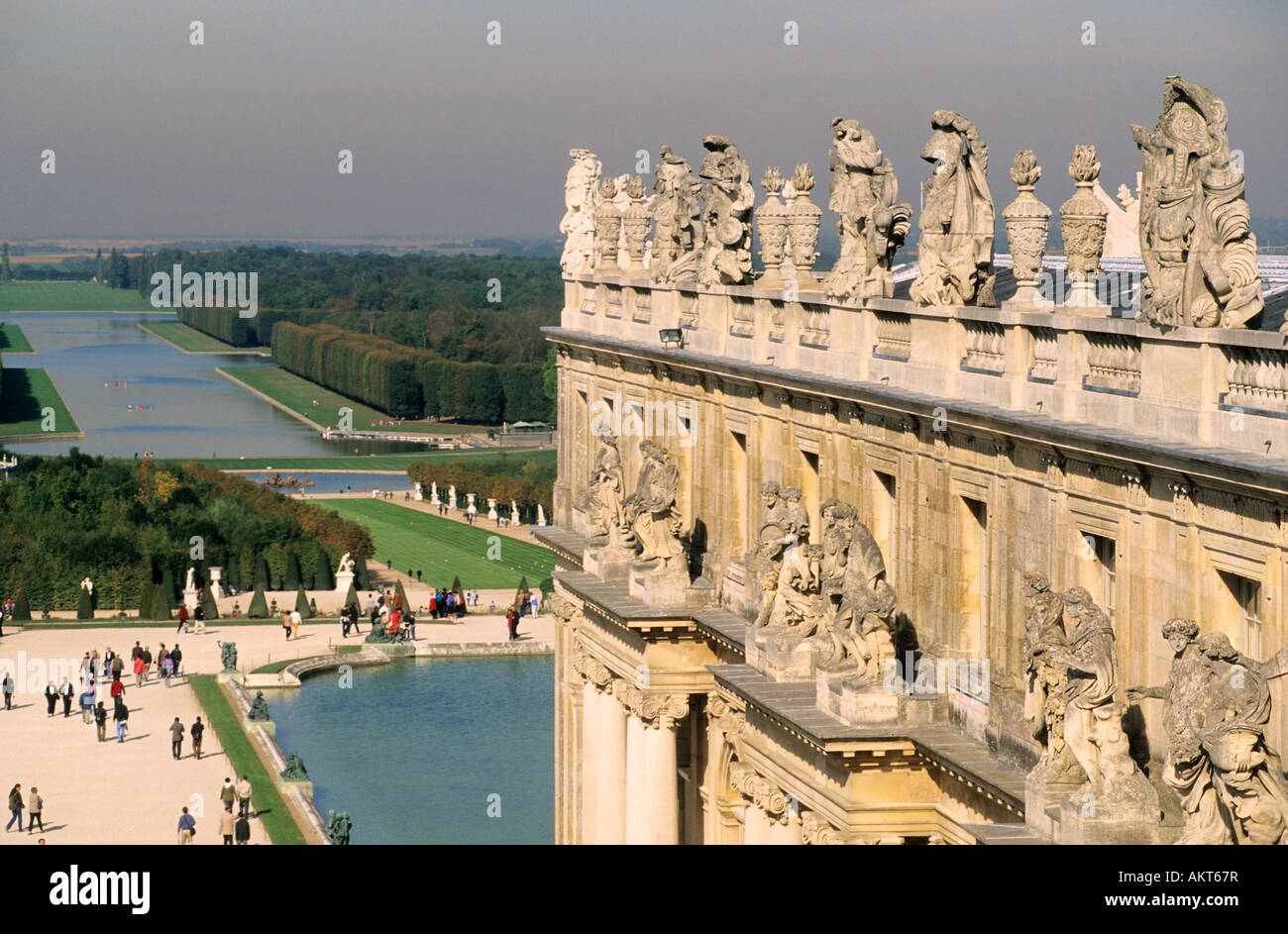 France, Yvelines, Versailles, Château de Versailles fronton Banque D'Images