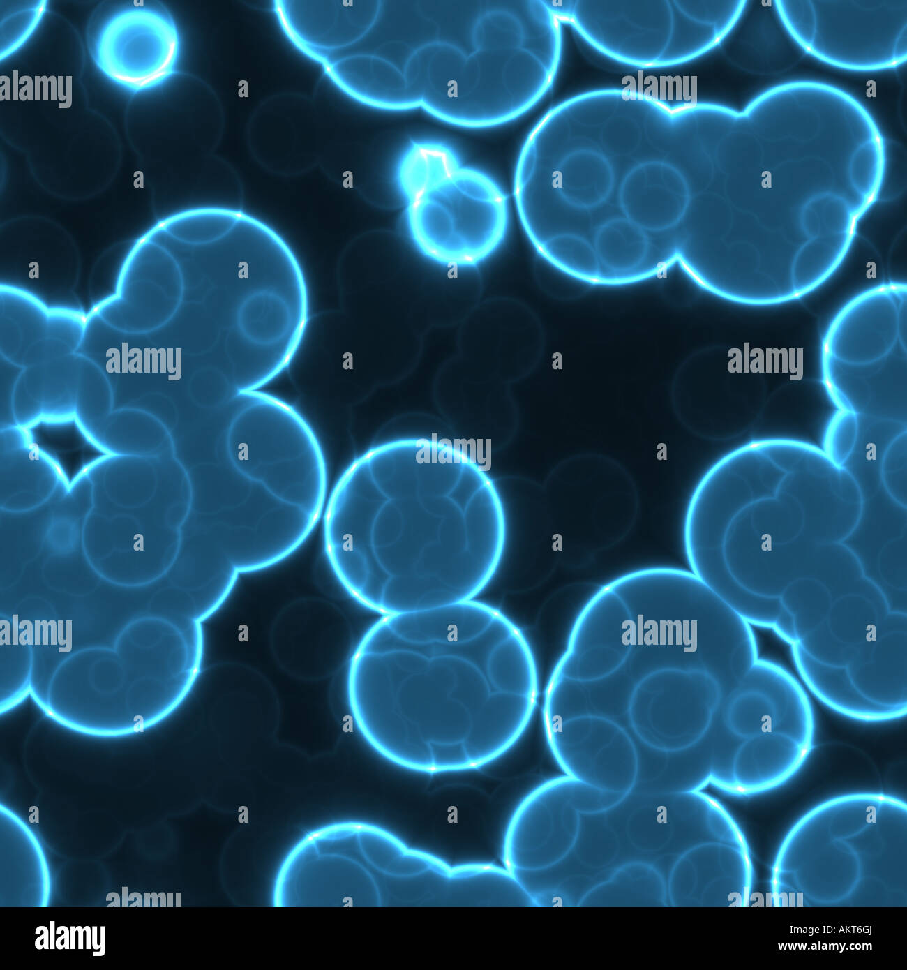 Une grande image de fond de cellules ou de bactéries sous le microscope Banque D'Images