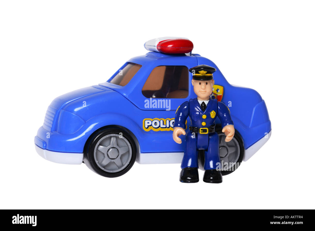 Agent de police jouet voiture et Photo Stock - Alamy
