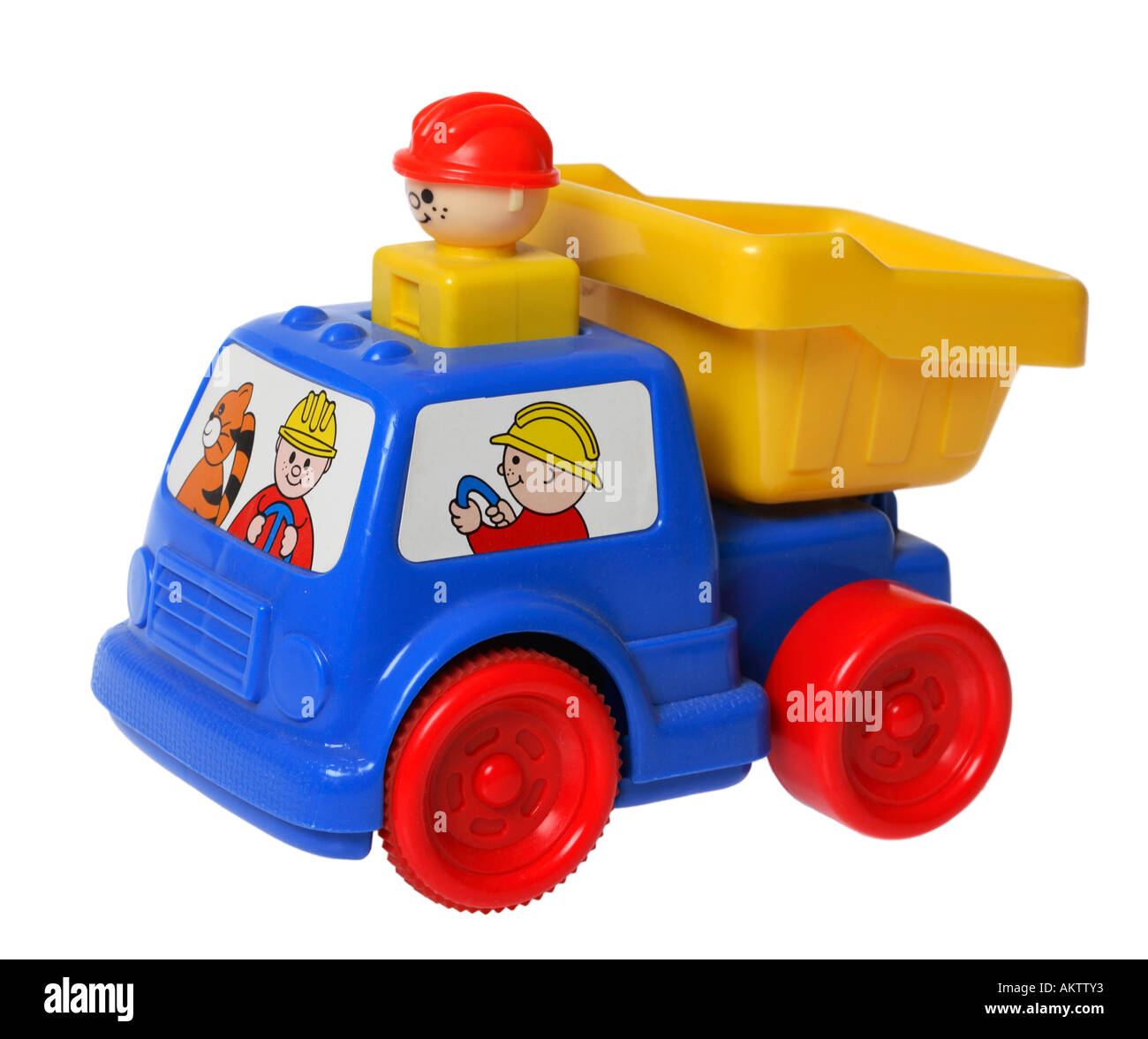 Camion à benne basculante jouet Banque D'Images