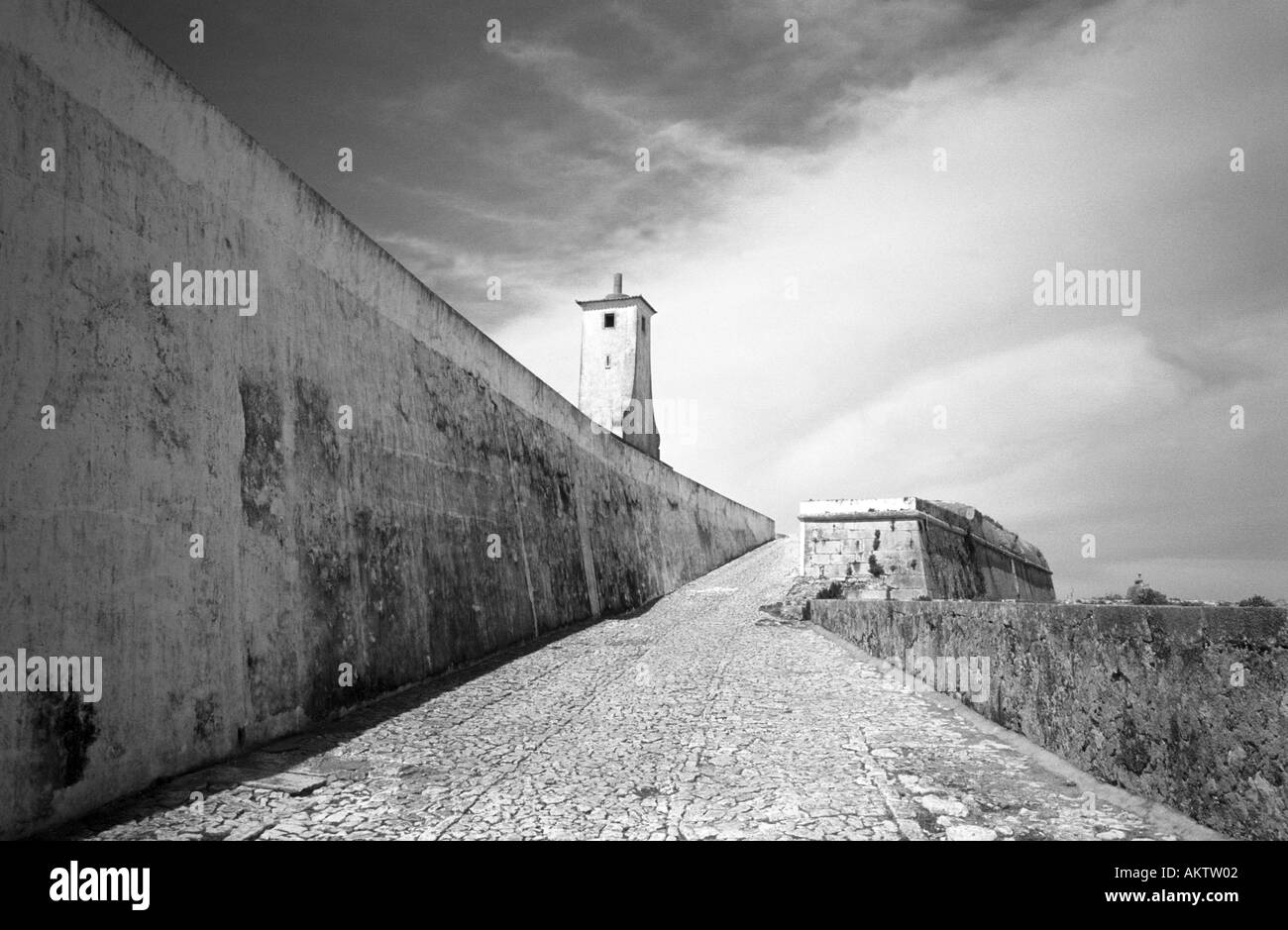 La prison politique à Peniche au Portugal Banque D'Images