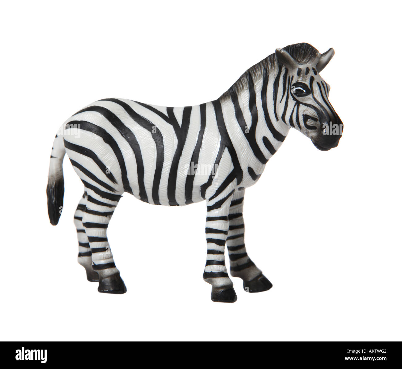 Zebra jouet Figure Banque D'Images