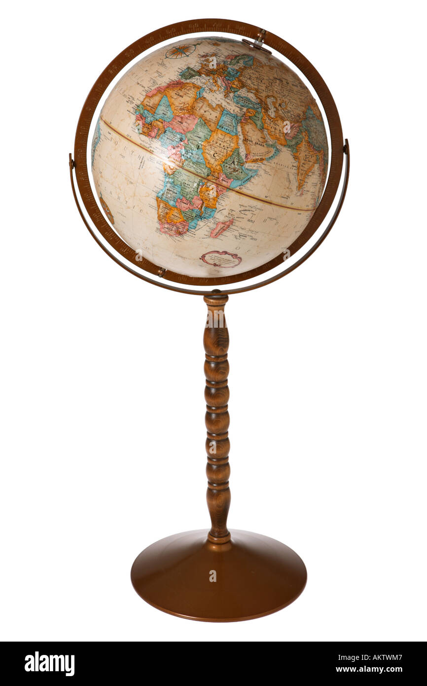 Globe antique Banque D'Images