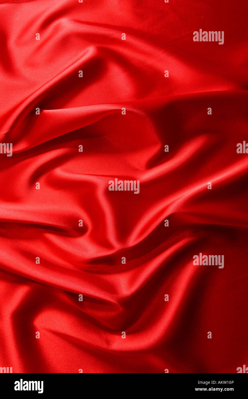 Belle texture de fond de satin rouge et doux à la grande pour les fonds Banque D'Images