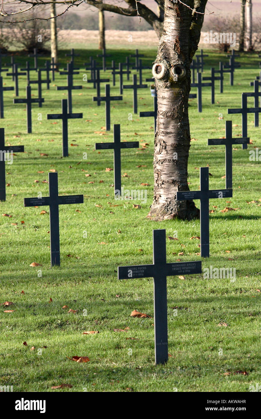 L'allemand Première Guerre mondiale à Neuville St Vaast dans le nord de la France Banque D'Images