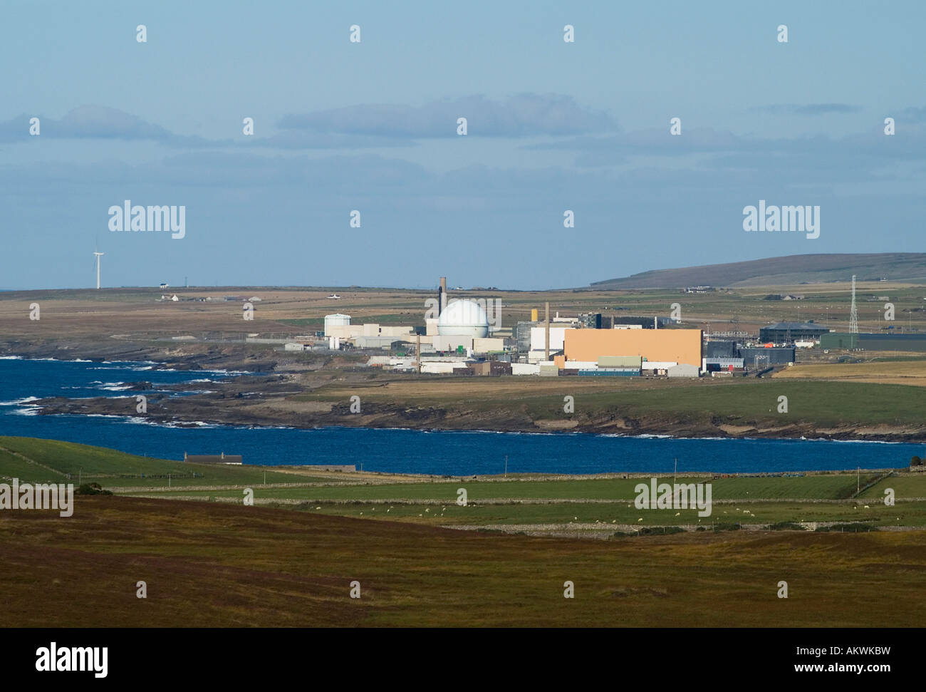 dh DOUNREAY CAITHNESS UK centrale électrique nucléaire de réacteur nucléaire près de Thurso ecosse côte nord 500 fusion Banque D'Images