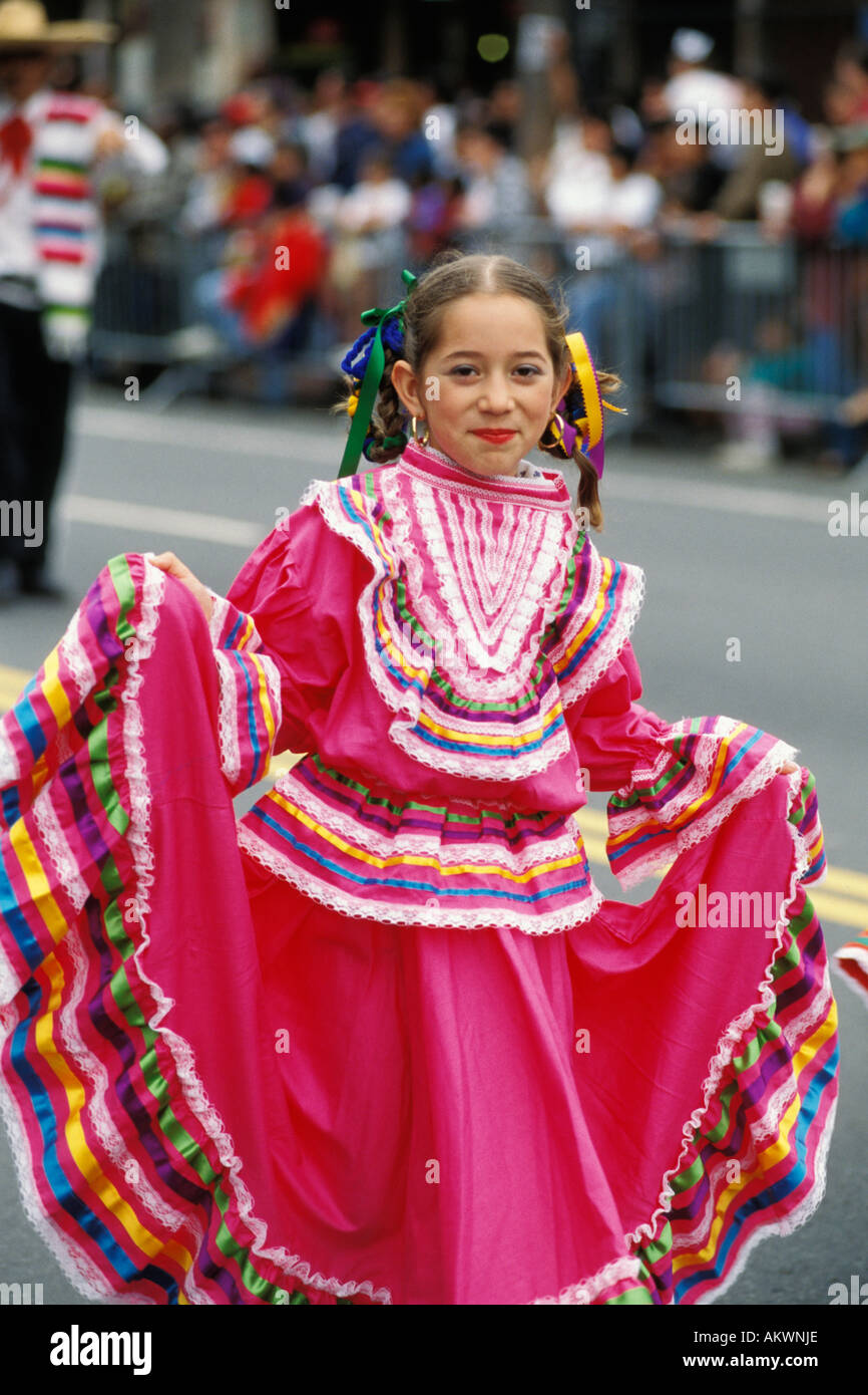 La Californie, San Francisco, défilé de Cinco de Mayo Banque D'Images