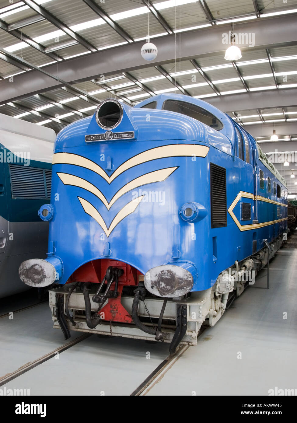 La locomotive Prototype Deltic à Shildon Locomotion museum, County Durham, England, UK Banque D'Images