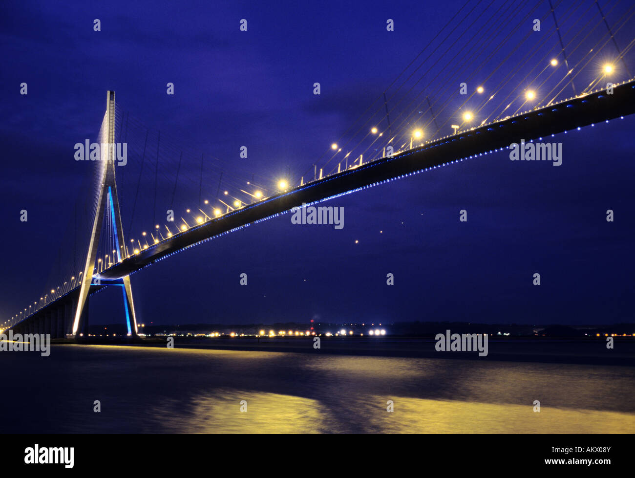 France, Calvados, Pont de Normandie Banque D'Images