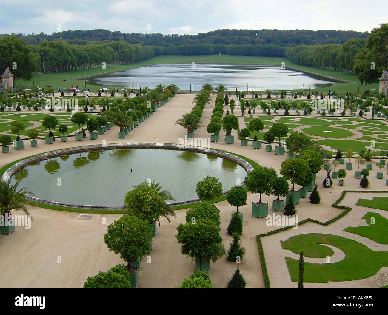 Les Jardins de la Reine à Versailles France Banque D'Images