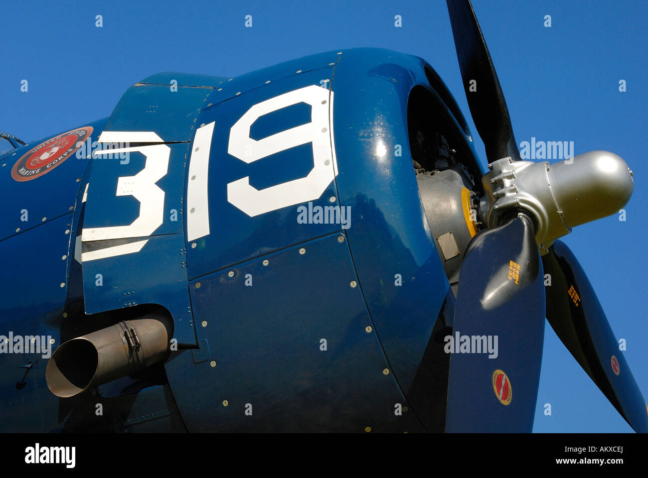 Une vue détaillée d'un avion historique - la Suisse, l'Europe. Banque D'Images