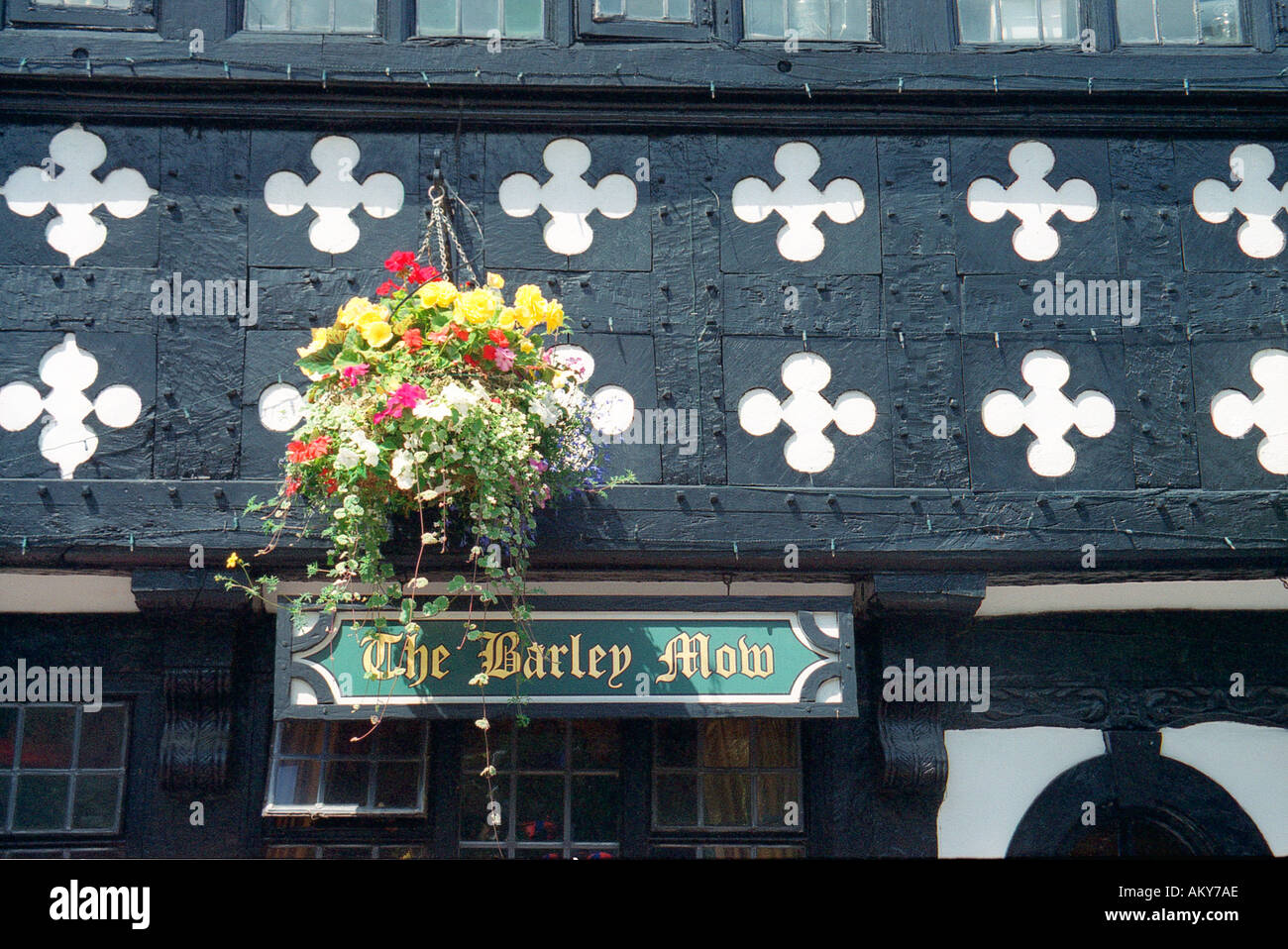 Barley Mow détail Warrington Banque D'Images
