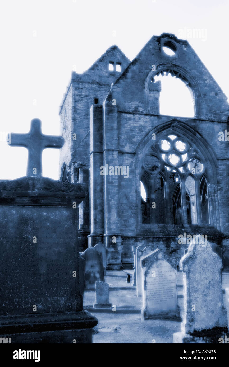 Abbaye de Sweetheart dans la nouvelle abbaye village Dumfriesshire tons numériquement l'Ecosse Banque D'Images