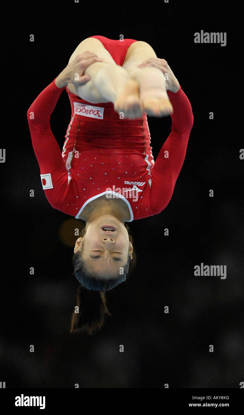 La gymnastique artistique marbre Koko TSURUMI JPN Championnats du Monde de Gymnastique artistique 2007 Stuttgart Baden-Württemberg, Allemagne Banque D'Images