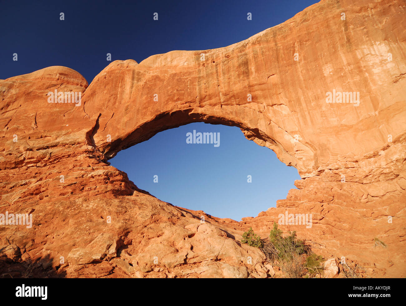 Arc double, Arches National Park, Utah, USA Banque D'Images