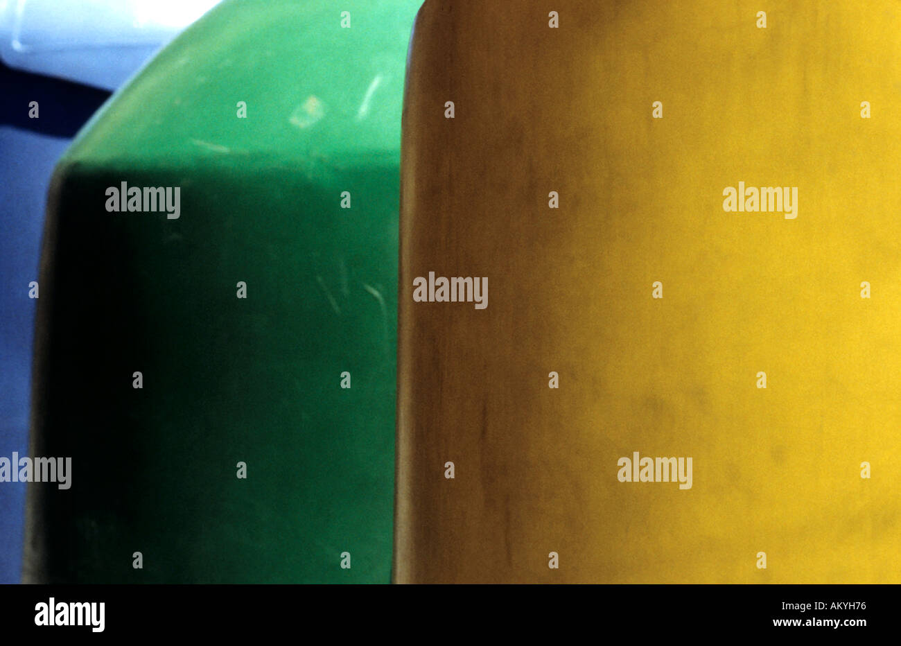 Bacs de recyclage, Espagne Banque D'Images