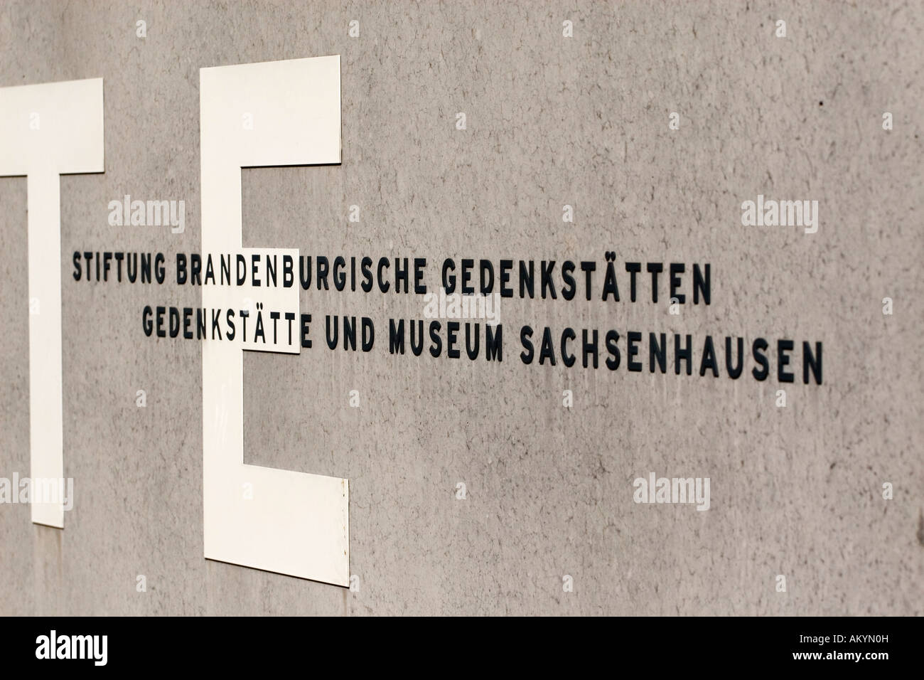 Mémorial du camp de concentration, Sachsenhausen, Oranienburg, Brandebourg, Allemagne Banque D'Images