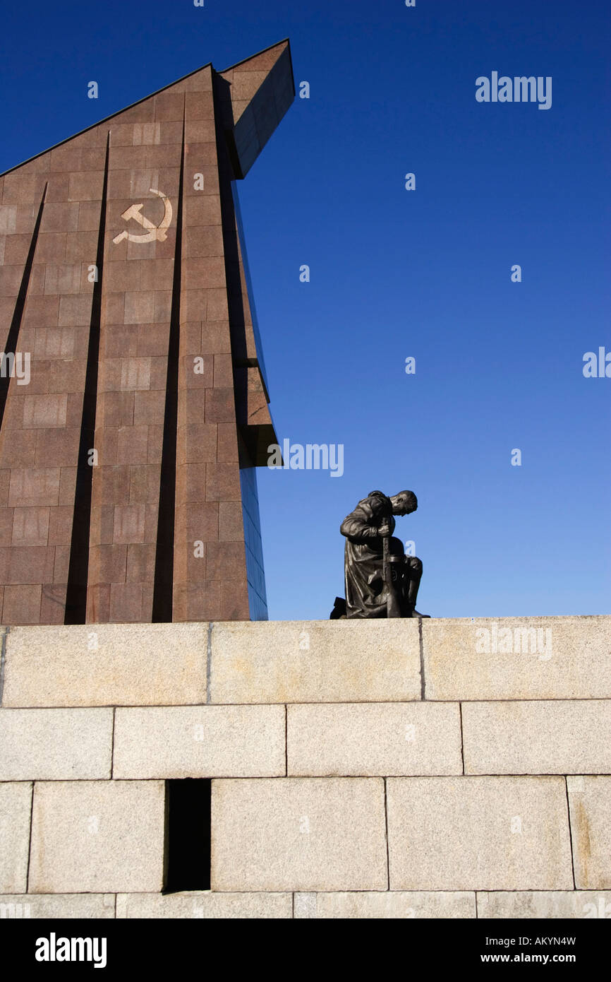 Monument commémoratif de guerre soviétique, Treptow, Berlin, Allemagne Banque D'Images