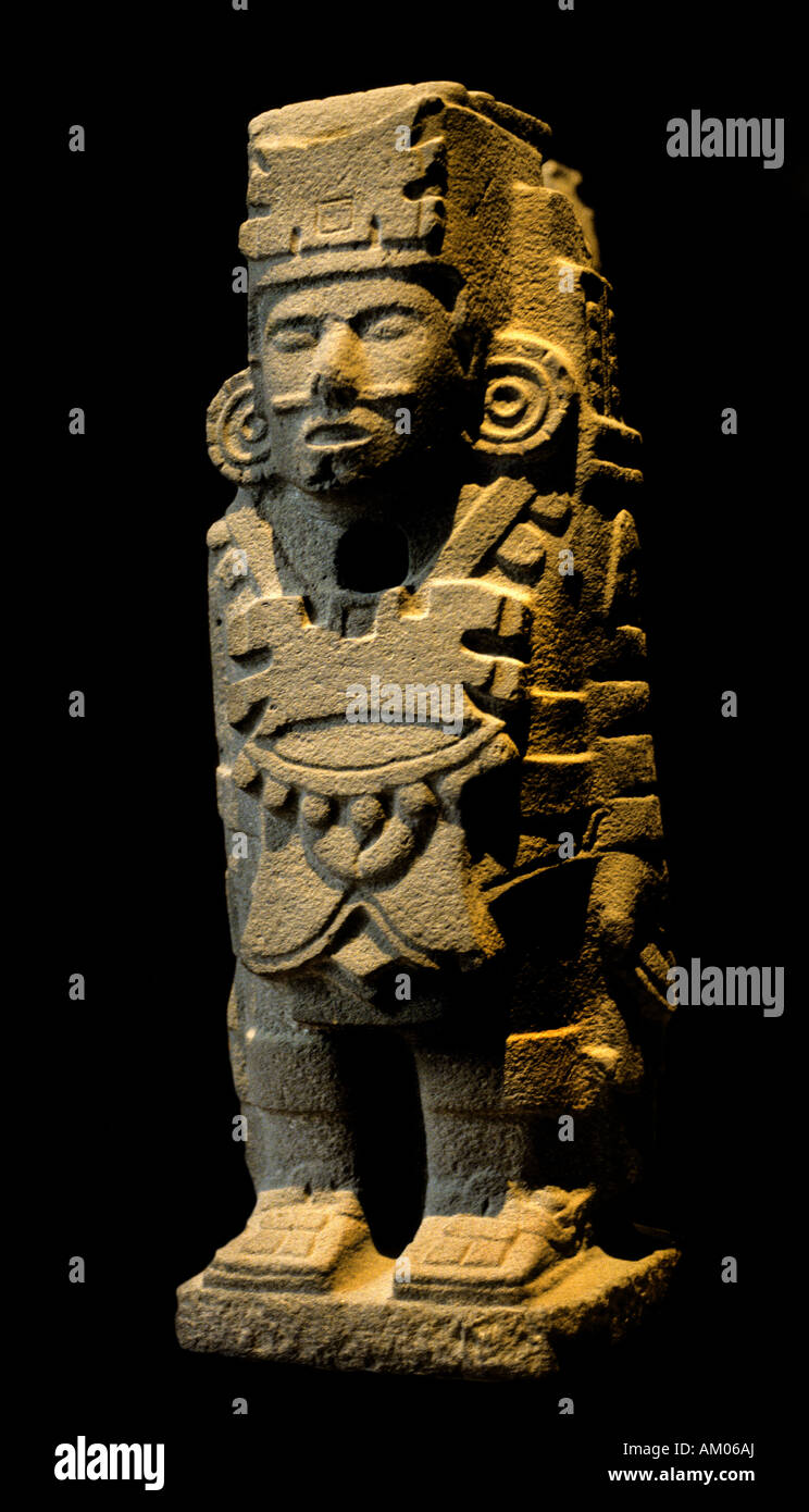 Musée national d'Anthropologie Mexico Warriours Toltèque Tula Hildago Banque D'Images