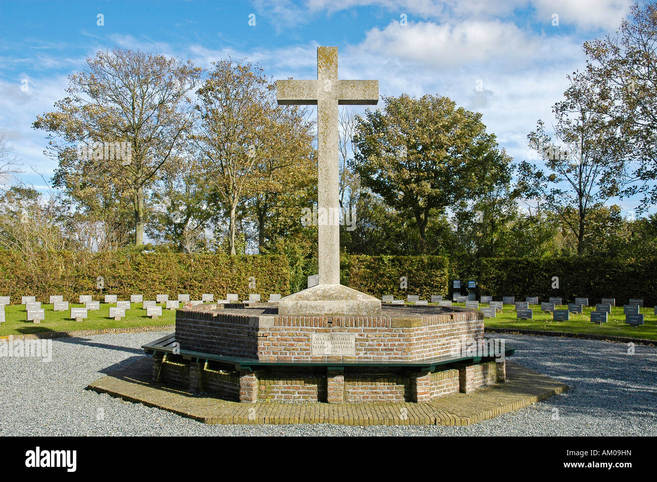 Tombes du soldat, Westkapelle, la Zélande, la Hollande, les Pays-Bas Banque D'Images