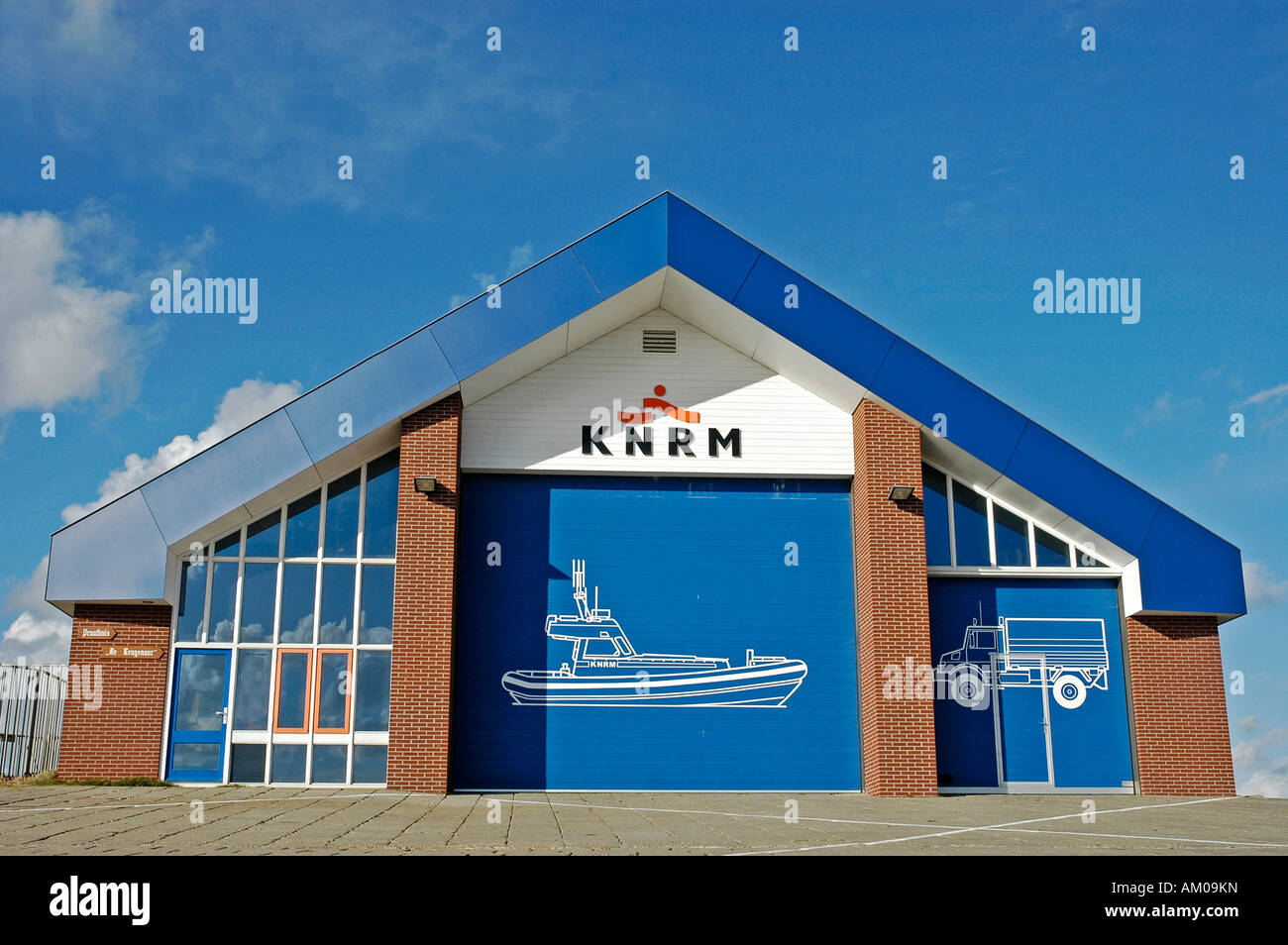 KNRM, néerlandais Sea Rescue, Westkapelle, la Zélande, la Hollande, les Pays-Bas Banque D'Images