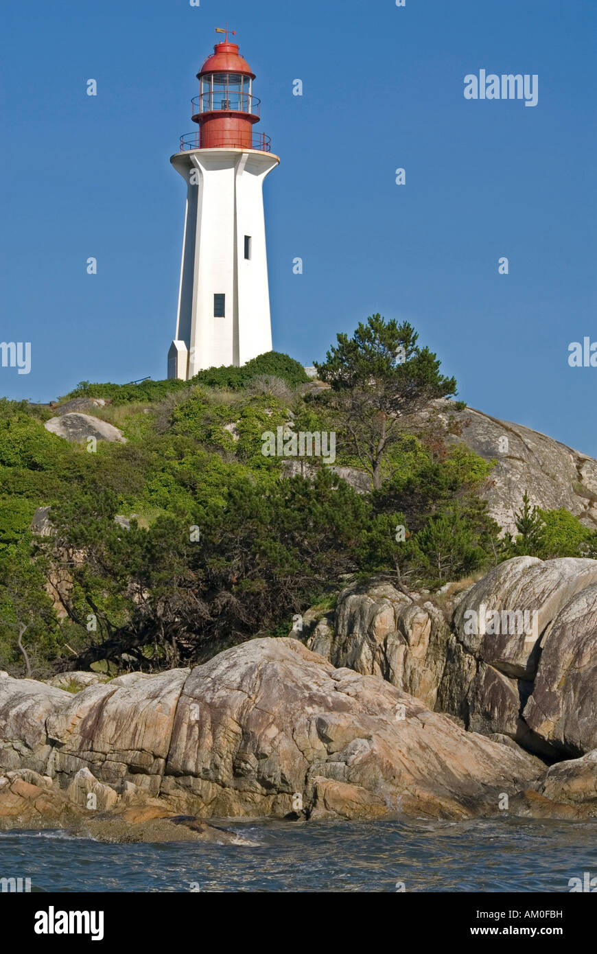 Le phare de Point Atkinson, Vancouver, British Columbia, Canada Banque D'Images