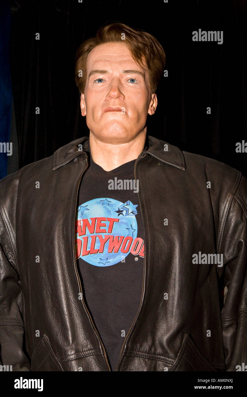 Alois Arnold Schwarzenegger comme une figure de cire Wax Museum de Prague en Tchéquie Banque D'Images