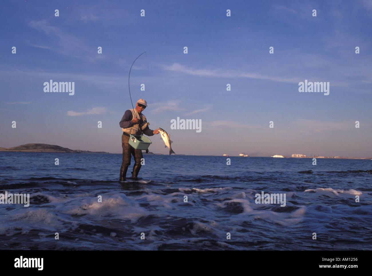 La pêche pour personnes âgées Banque D'Images