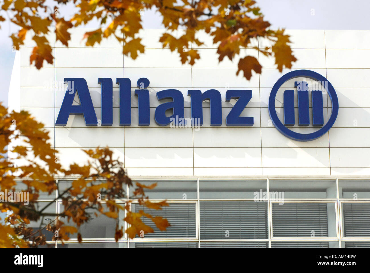 Label "entreprise Allianz' Banque D'Images