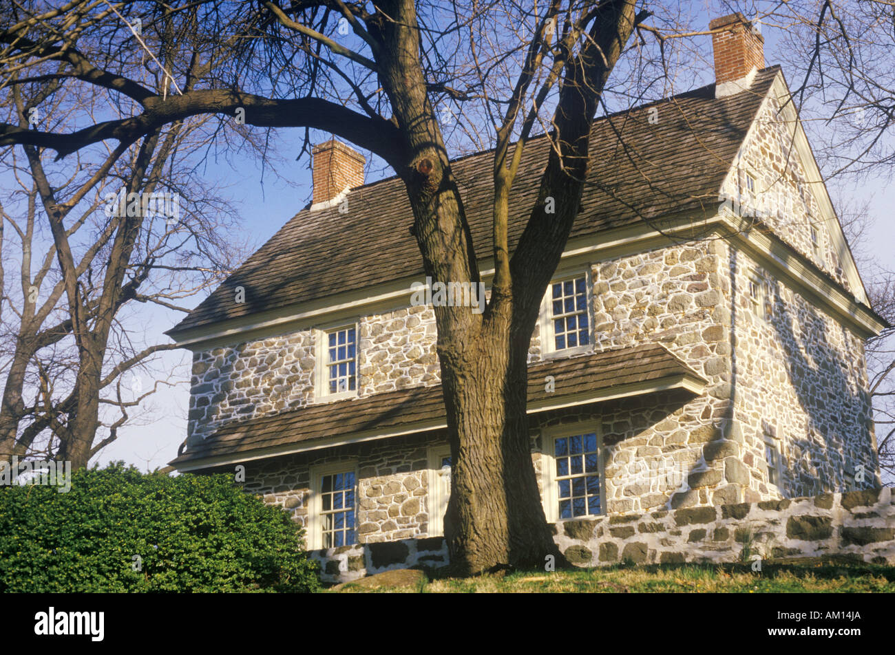 La maison de George Washington à Valley Forge PA Banque D'Images