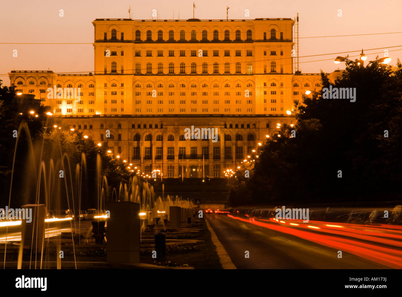 Palais du Parlement, Bucarest, Roumanie Banque D'Images